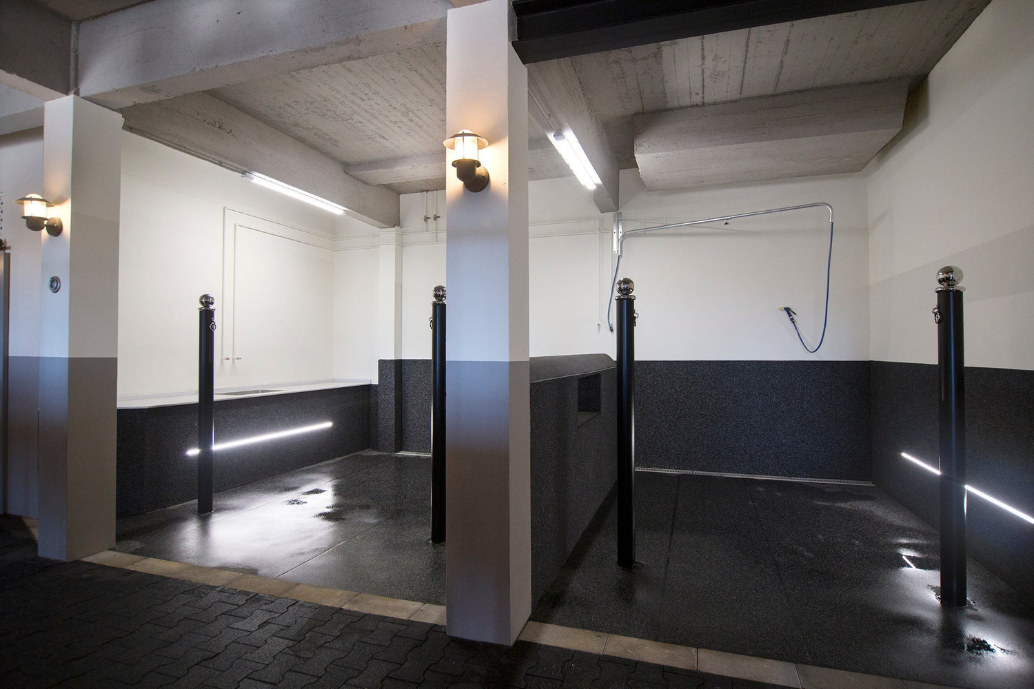 How do you install rubber mats correctly on different surfaces?