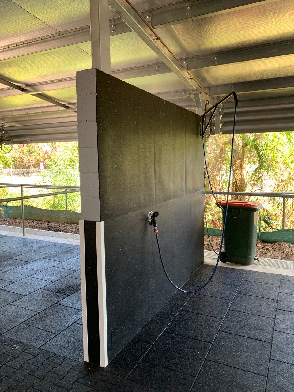 equine stable tiles designed for grip and comfort